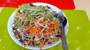 Fresh salad at Vegan Cafe